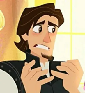 🖇 3a86996e Flynn Rider Tangled cartoon, man, animated, disney, tangled whatsapp sticker