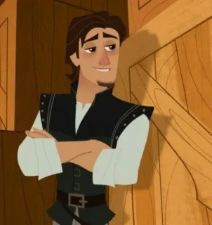 🖇 a01ff3cc Flynn Rider Tangled cartoon, animation, disney, tangled, flynn rider, eugene fitzherbert whatsapp sticker