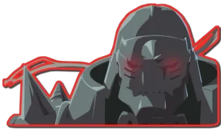👿 03a04695 Alphonse Elric Fullmetal Alchemist Anime, Armure, Dessin animé, Fullmetal Alchemist, Alphonse Elric telegram sticker