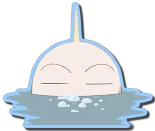 😶 2bfe59be narval, dessin animé, mignon, nage, animal, créature marine telegram sticker