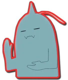 😑 55e0d1ae Alphonse Elric Fullmetal Alchemist Anime, Dessin animé, Personnage, Drôle, Grossier, Alphonse Elric, Doigt d'honneur telegram sticker