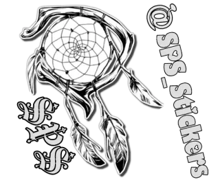 💤 fd503d27 @sps_stickers attrape-rêves, spirituel, amérindien, autocollant, plumes telegram sticker