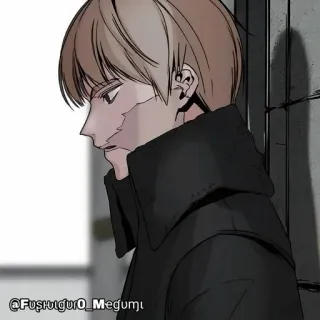 🍫 52d2616a @Fushiguro_Megumi Anime, Manga, Karakter, Luka parut whatsapp sticker