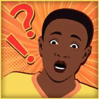 ⁉ e7415d22 เซอร์ไพรส์, คำถาม, อุทาน, ตกใจ, ผู้ชาย telegram sticker