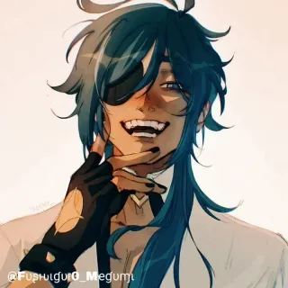 💠 0c9b686b @Fushiguro_Megumi Anime, Manga, Seni digital, Fan art, Kartun, Ilustrasi telegram sticker