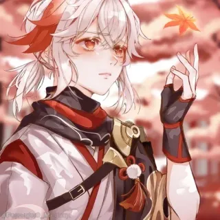 💠 5557715a Kaedehara Kazuha Genshin Impact Anime, Genshin Impact, Kaedehara Kazuha, Video game, Karakter telegram sticker