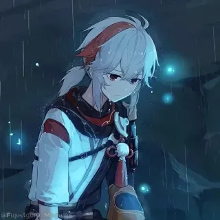 💠 b590c08d Kaedehara Kazuha Genshin Impact Anime, Genshin Impact, Kazuha, Video game, Karakter, Seni digital, Pria telegram sticker