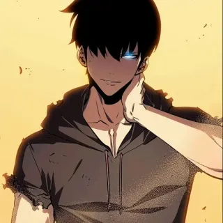 💠 40af4dc3 Sung Jinwoo Solo Leveling Anime, Manga, Solo Leveling, Sung Jinwoo, Hunter, Isekai, Fantasy telegram sticker