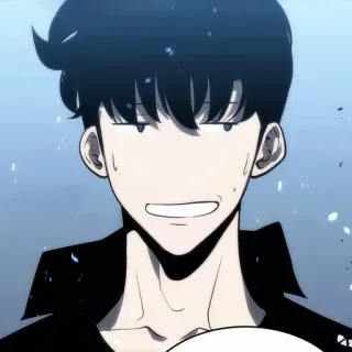 💠 4f3a361a Sung Jinwoo Solo Leveling Anime, Manga, Solo Leveling, Sung Jinwoo, Personage, Fantasy, Actie telegram sticker