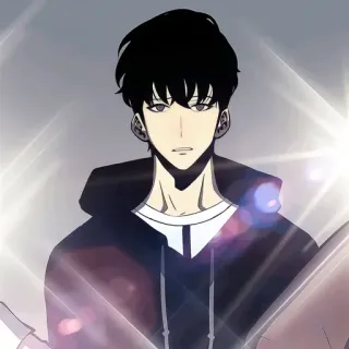 💠 b5b140dc Anime, Man, Zwart haar, Hoodie, Personage telegram sticker