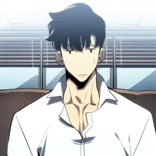 💎 c8411980 Anime, Personage, Man, Zittend telegram sticker