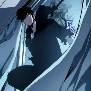 💠 f4c52dc9 FSHH Anime, Manga, Solo Leveling, Sung Jinwoo, Actie, Fantasy telegram sticker