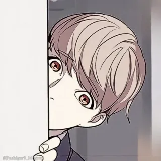 🌩 135d5072 Anime, Manga, Karakter, Mengintip, Anak laki-laki, Karya seni telegram sticker