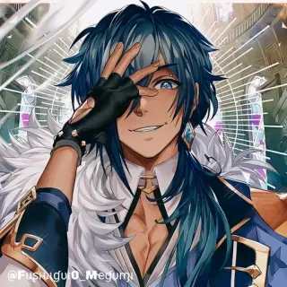 🔲 058ba397 Kaeya Genshin Impact @Fushiguro_Megumi Аниме, Персонаж, Фан-арт, Genshin Impact, Кэйа, Игра telegram sticker