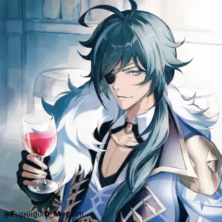 🔲 b3ddaefa Kaeya Genshin Impact @FushiguitO_Medinni Аниме, Genshin Impact, Кэйа, Вино, Персонаж telegram sticker