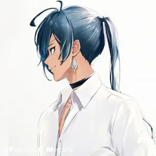 🔲 d7c8290b @Fupurururu_Megumi Аниме, Персонаж, Искусство, Портрет, Иллюстрация telegram sticker