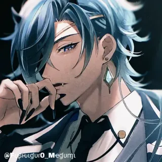 🔲 e18d37f2 @FusHulguro_Megumi Аниме, Манга, Персонаж, Иллюстрация, Искусство, Цифровое искусство telegram sticker