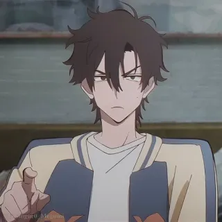 🔗 8b86e39a อนิเมะ, ตัวละคร, จริงจัง, ชี้, การ์ตูน telegram sticker