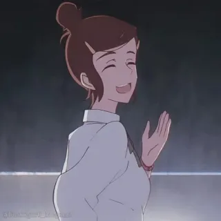 🔗 dc616262 การ์ตูน, ผู้หญิง, แอนิเมชั่น, ครู, ยิ้ม, โบกมือ telegram sticker