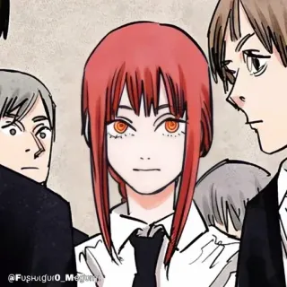 🔮 0523e00a Makima Chainsaw Man @Fushiguro_Megumi Anime, Mangá, Chainsaw Man, Makima telegram sticker