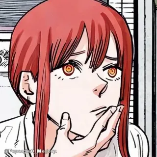 🔮 0c997f5a Makima Chainsaw Man Makima, Chainsaw Man, Anime, Mangá, Personagem telegram sticker