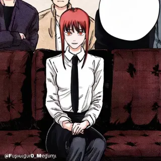 🔮 1f7ef050 Makima Chainsaw Man @Fushiguro_Megumi Anime, Mangá, Chainsaw Man, Makima telegram sticker