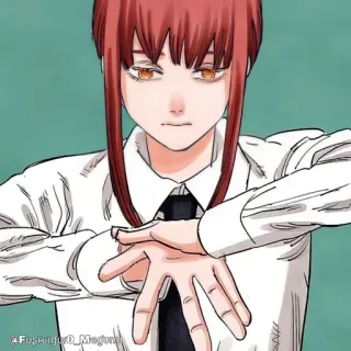 🔮 5c121478 Makima Chainsaw Man Anime, Mangá, Makima, Chainsaw Man telegram sticker