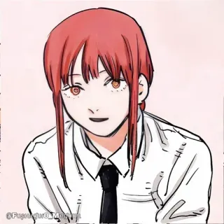 🔮 5ecd4f02 Makima Chainsaw Man Anime, Mangá, Chainsaw Man, Makima, Personagem telegram sticker