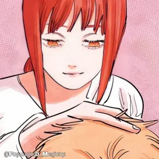 🔮 6d43d466 Makima Chainsaw Man Anime, Mangá, Chainsaw Man, Makima telegram sticker