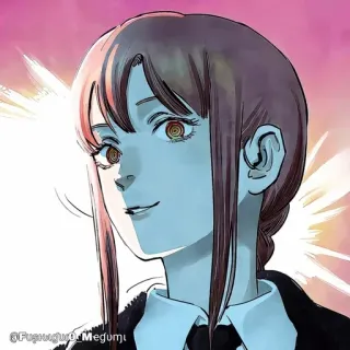 🔮 8c453e66 Makima Chainsaw Man Anime, Mangá, Chainsaw Man, Makima, Personagem telegram sticker