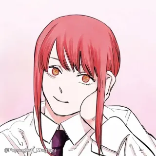 🔮 9ceddf09 Makima Chainsaw Man Anime, Mangá, Chainsaw Man, Makima telegram sticker