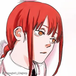 🔮 c5e0c563 Makima Chainsaw Man Anime, Mangá, Chainsaw Man, Makima, Personagem telegram sticker