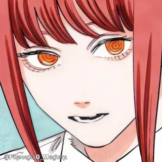 🔮 c896ee60 Makima Chainsaw Man @FujituguiO_Megumi Anime, Makima, Chainsaw Man telegram sticker