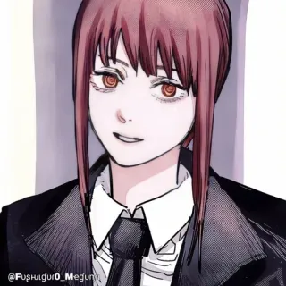 🔮 d962df3b Makima Chainsaw Man @Fushiguro_Megumi Makima, Chainsaw Man, Anime, Mangá telegram sticker