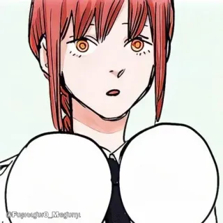 🔮 e1597edf Makima Chainsaw Man Anime, Chainsaw Man, Makima, Mangá, Personagem telegram sticker