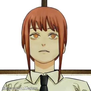 🔮 f017cd44 Makima Chainsaw Man Anime, Mangá, Chainsaw Man, Makima telegram sticker