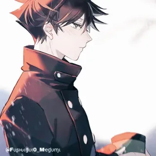 💠 084b6a4d Megumi Fushiguro @Fushiguro_Megumi Anime, Karakter anime, Megumi, Fushiguro, Fan art telegram sticker
