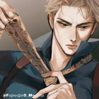 💠 b651522c @Fushiguro_Megumi Anime, Nam, Fanart whatsapp sticker