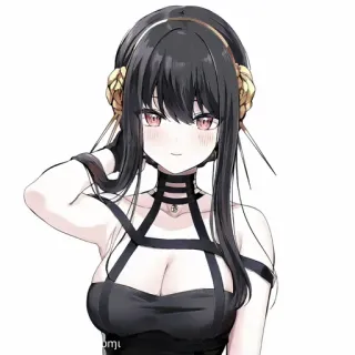 🗡 9710280f Yor Forger Spy x Family bmjl yor forger, spy x family, ragazza anime, anime, fanart telegram sticker