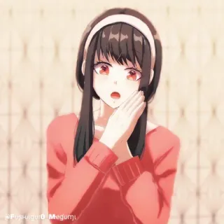 🗡 a44aff6a Yor Forger Spy x Family @Poshuigu0 Megumi Anime, Spy x Family, Yor Forger, Cartone animato, Fanart, Manga, Donna telegram sticker