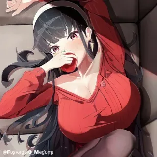 🗡 ff2beb77 Yor Forger Spy x Family @FushigiO_Megumi Anime, Yor Forger, Spy x Family, Personaggio, Cartone animato telegram sticker