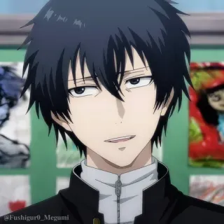 🎲 47315782 Megumi Fushiguro Jujutsu Kaisen @Fushiguro_Megumi อนิเมะ, มังงะ, นักเรียน, โรงเรียน, ตัวละคร telegram sticker