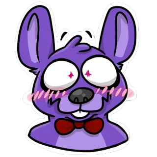 ๐ณ e90db467 Bonnie Five Nights at Freddy's Bonnie, Five Nights at Freddy's, bunny, video game, animatronic telegram sticker