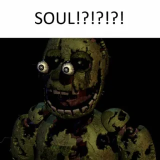 👻 18dd20a9 Springtrap Five Nights at Freddy's SOUL!?!?!?! horor, animatronik, fnaf, mimpi buruk telegram sticker