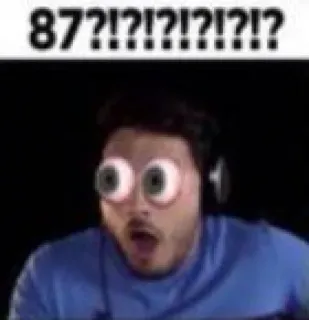 👮‍♀ 4ef54f5f 87?!?!?!?!?! lucu, meme, terkejut, mata telegram sticker