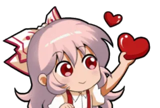 ❤️ 75bd99f3 Anime, Dibujos animados, Corazones, Lindo, Kawaii, Chica telegram sticker