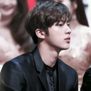 ❄️ 84a33e8c Jin kpop, cantante, maschio, persona, celebrità whatsapp sticker