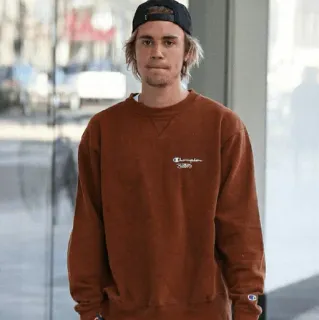 🦋 fa103955 Justin Bieber uomo, celebrità, cantante, persona, campione, maglione, marrone whatsapp sticker