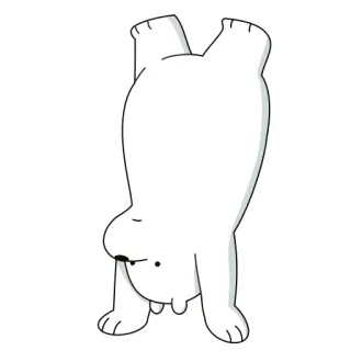 🤸‍♂ 970d2ff4 Ice Bear We Bare Bears ไอซ์แบร์, วีแบร์แบร์ส, การ์ตูน, หมี, หมีขาว whatsapp sticker