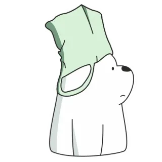 🤪 9e6a26df Ice Bear We Bare Bears การ์ตูน, หมีขั้วโลก, น่ารัก, วีแบร์แบร์ส, ไอซ์แบร์ whatsapp sticker